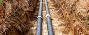 Sewer gas water line repair